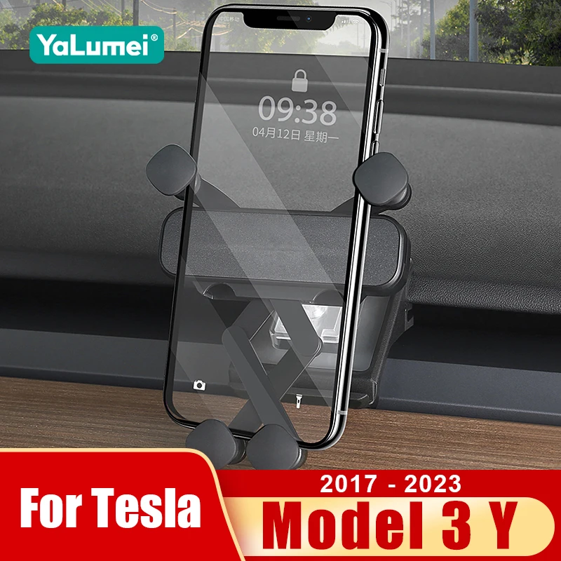 Für Tesla Model Y 2021 2022 2023 2024 Model 3 2017-2023 Auto-Handyhalterung Mobiltelefon-Halterung Lüftungsclip Zubehör