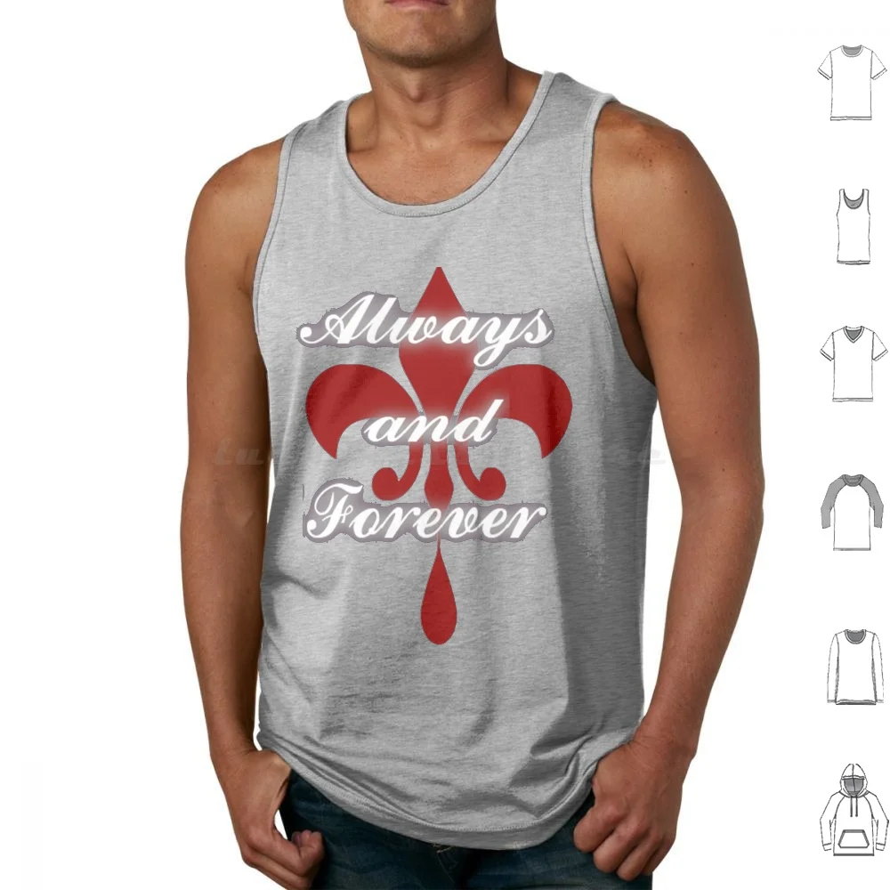 

The Originals-" Always And Forever " Quote Tank Tops Print Cotton Klaus Vampires Nicklaus Elijah Mikaelson Klaus