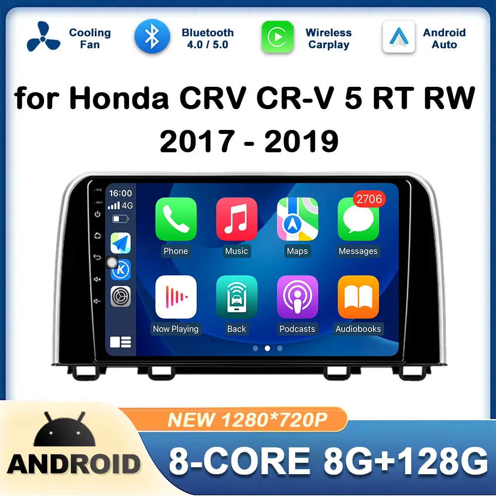

Intelligent System for Honda CRV CR-V 5 RT RW 2017 - 2019 GPS Navi 2.5D Touch Screen 4G DSP Stereo Wireless Carplay Head Unit BT