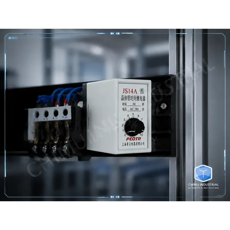 【CHIMU INDUSTRIAL】 JS14A Transistor Relay DC12V 24V AC220V 380V Power-on Delay Timer 10S 30S 60S Industrial Control