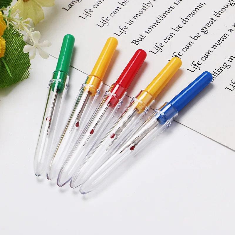 4Pcs/set Plastic Handle Craft Thread Cutter Seam Ripper Stitch Unpicker Sewing Tool Cloth Diy Cross Stitch Seam Ripper Tool