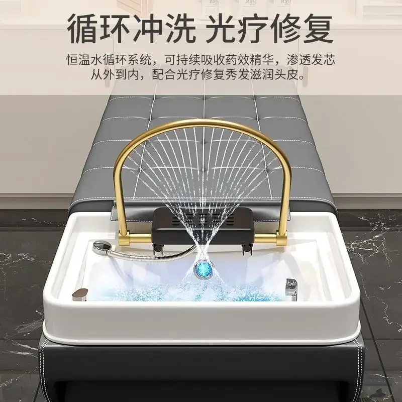 new Shampoo bed upgrade for hair salons/barber shops. With water circulation, fumigation and massage for beauty