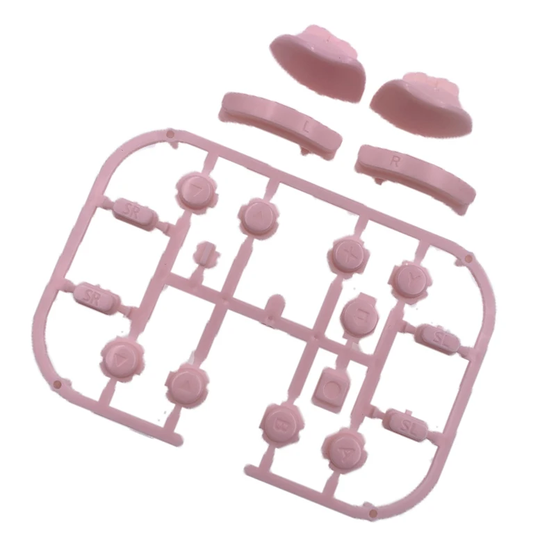 للتبديل أزرار مقبض NS مجموعة كاملة من أزرار Joycon مقبض ABXY الملونة الشفافة