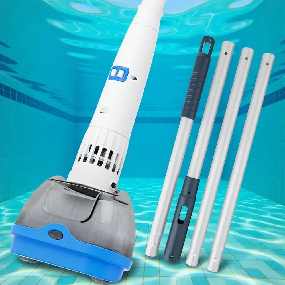 

Rechargeable Hot Tub Vacuum Cleaner - Magnetic Drive System, Ultra Fine Mesh Filter, Spot Cleaning for Above-Ground and Inground