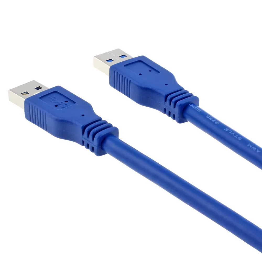 USB 3.0 Male to Male Port Cable USB3.0 Type A AM to AM Converter Cable 0.3m 0.6m 1m  1.5m 3m 5m For Radiator Hard Disk Webcom