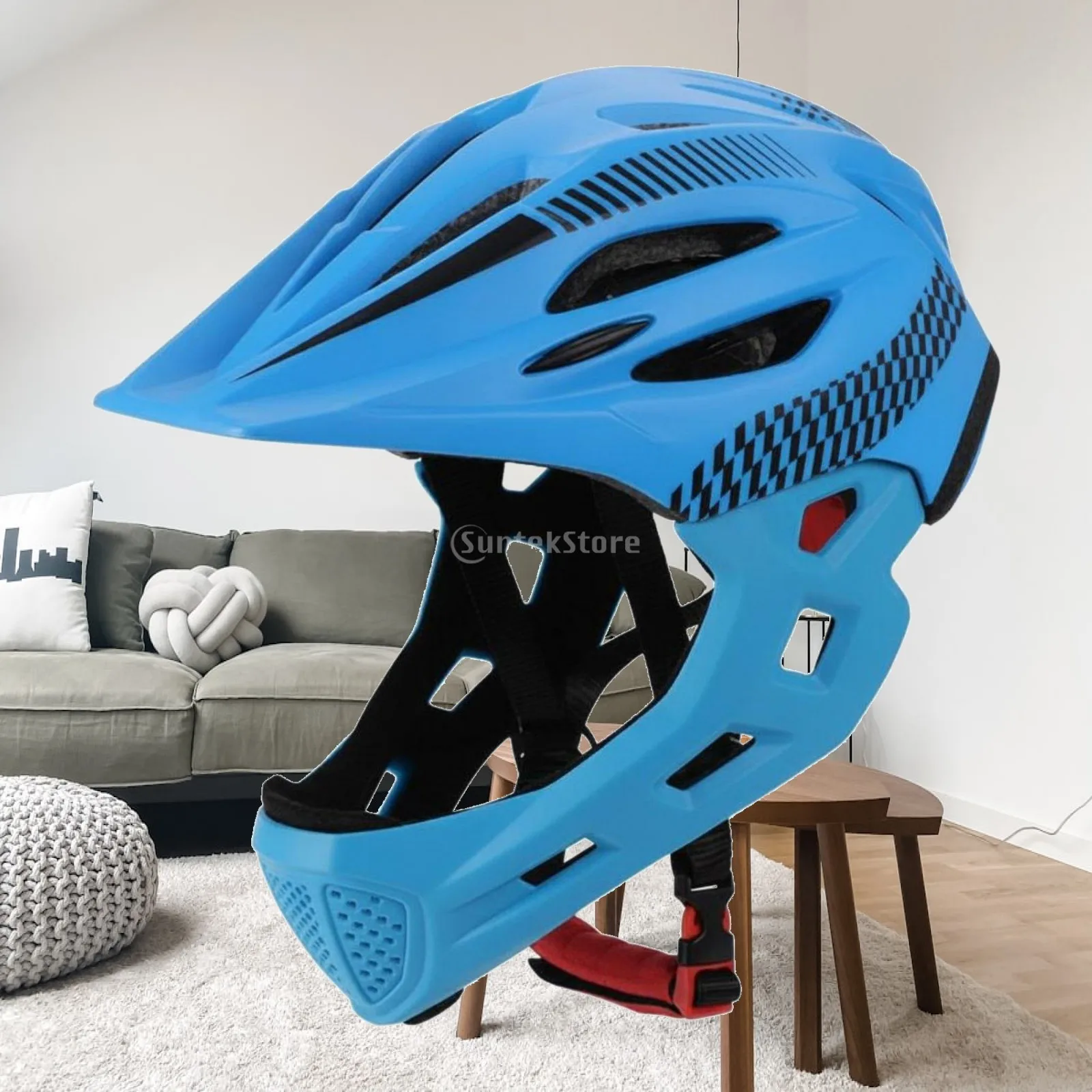 Infant Child Bicycle Helmet with Visor and Elbow Protector Kit for Balance Bike Roller Skating Toddler