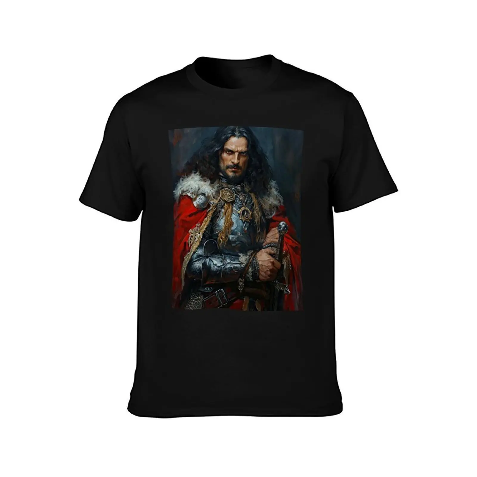 Vlad the Impaler (Variation) T-Shirt Casual Lightweight Short Sleeve Top T-Shirt
