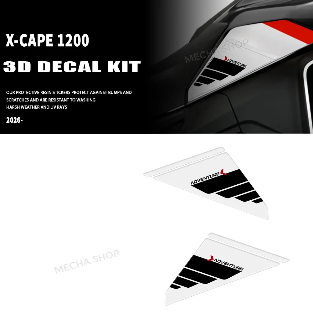 Adesivo Protetor de Tanque Lateral para Moto Morini X-cape 1200 2026, Protetor de Tampa de Óleo/Gás, Decalque 3D à Prova d'Água