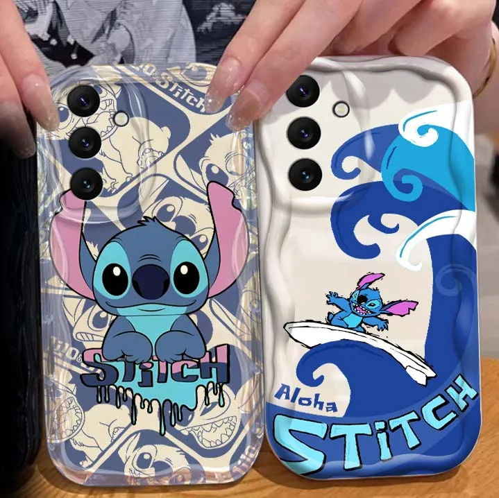 

Disney Stitch Cartoon Design For Samsung A73 A72 A71 A56 A55 A54 A53 A52 A51 A32 A36 A26 A25 A13 A14 5G Wave Oil Phone Case