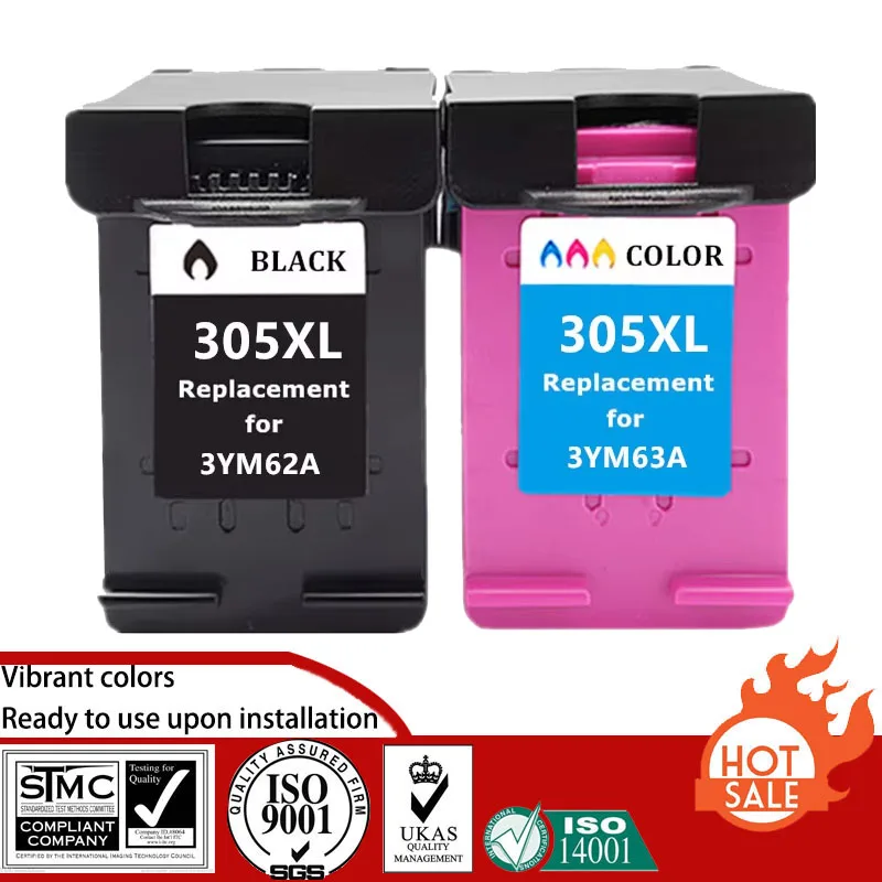 Cartucho de tinta remanufacturado Compatible para HP 305 HP305XL 305XL traje para HP DeskJet 2710 2720 2722 2724 2729 2700 2721 2752