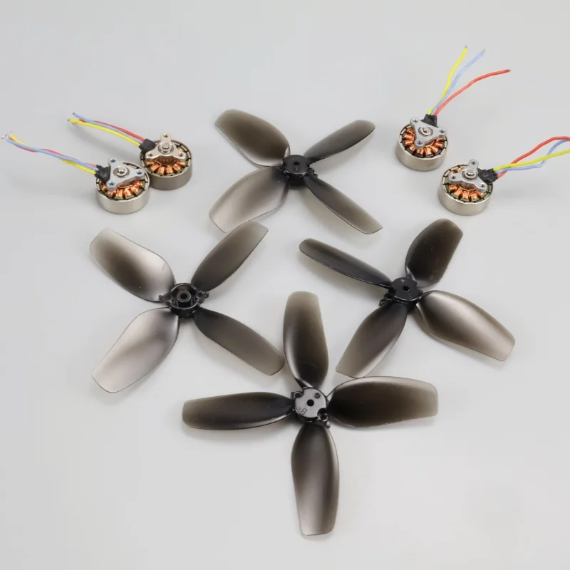 4pcs 1503 Brushless Motor and 1503 Paddle FPV Drone Remote Control Model Aircraft Toy Electric Accessories