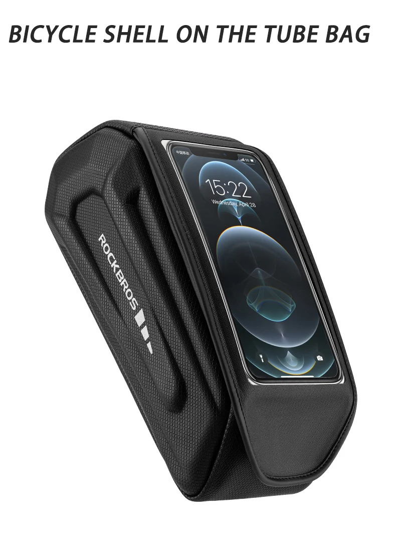 مقاومة للماء شاشة تعمل باللمس لركوب الدراجات ، إطار أنبوب أمامي علوي ، حقيبة دراجة الطريق MTB ، حقيبة-2 لتر ، ملحقات الدراجات #4