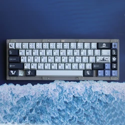 DOMIKEY Zero-G Studio Midnight Keycaps Cherry Profile  For 61 68 84 87 104 Keys Cherry Mx Switch Mechanical Keyboard
