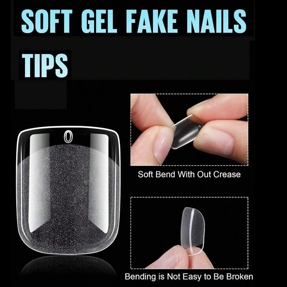 120 قطعة/صندوق فرنسي غير لامع XXS قصير مربع/لوز/أظافر صناعية مدببة كاملة/نصف غطاء واضح اضغط على أطراف الأصابع الناعمة للأظافر
