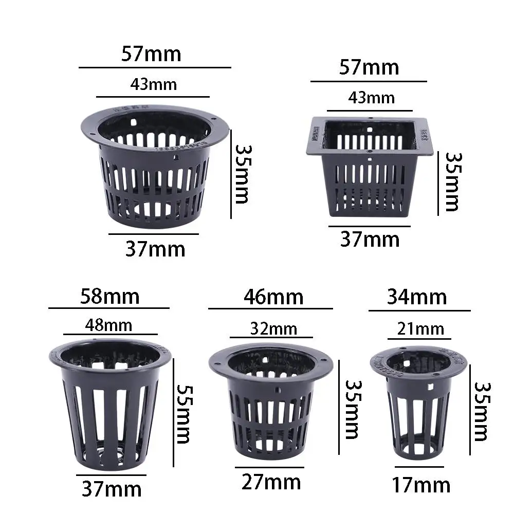 10pcs Heavy Duty Hydroponic Mesh Pot Net Cup Basket Hydroponic Aeroponic Plant Grow Garden Clone