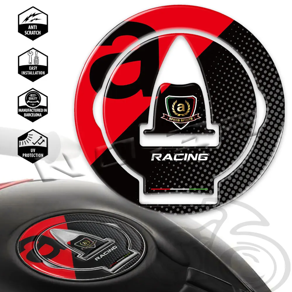 3D Motorcycle Fuel Tank Cap Sticker Tank Cap Protection Decals For Aprilia RSV4 Tuono V4 1100 Factory Caponord1200