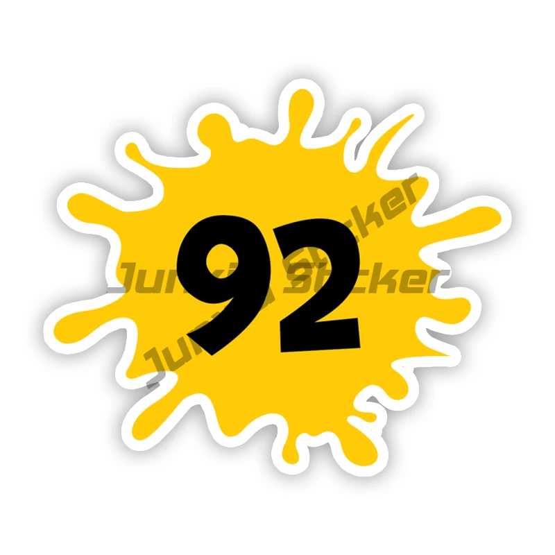 

Self-adhesive Viny Decal Number 92# Sign Label Car Sticker Waterproof Auto Decors for Fuel Cap Tank Cover