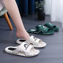 Men's Slippers Indoor and Outdoor Wear Bathroom Foot Massage Non-slip Wear-resistant Deodorant Beach Sandals and Slippers