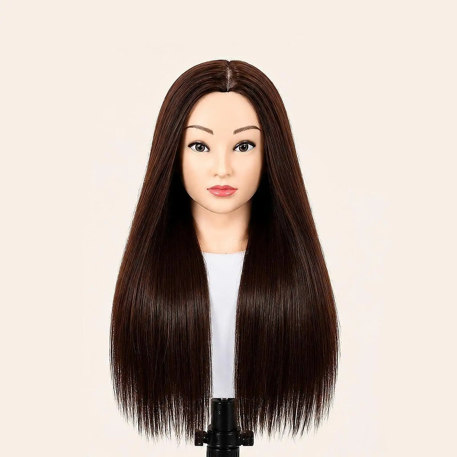 

Realistic Hair Mannequin Head Salon Practice Bust for Professional and Home Use Versatile Lightweight 40cm Long Training Tool