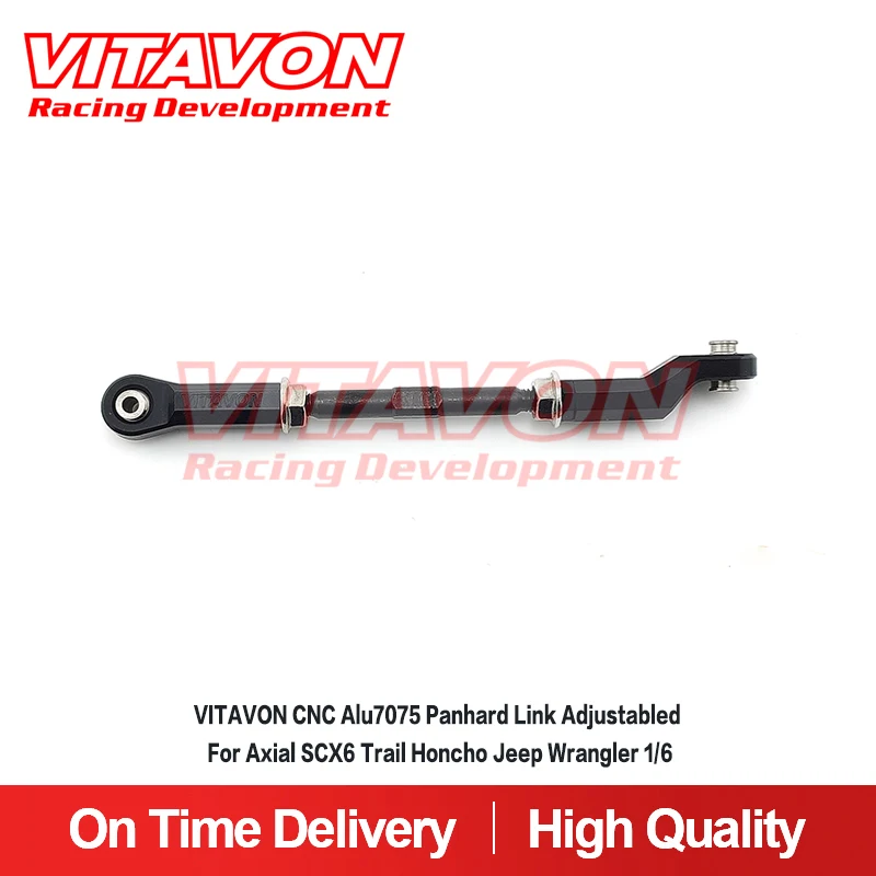 VITAVON CNC Alu7075 Panhard Link Adjustabled For Axial SCX6 Trail Honcho Jeep Wrangler 1/6