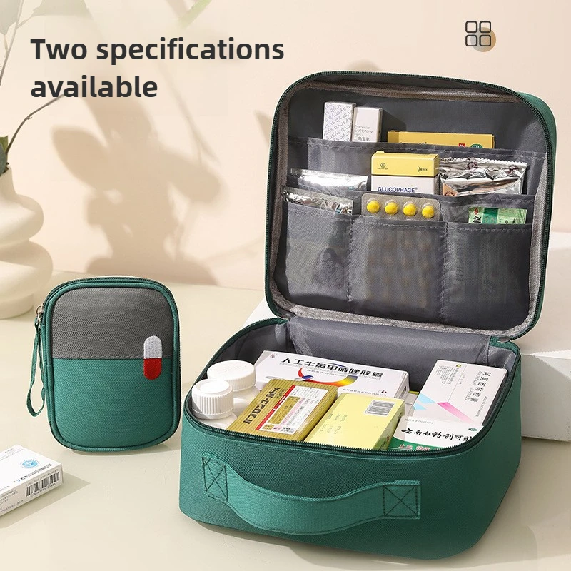 Bolsa de medicina grande, botiquín de primeros auxilios de viaje, bolsa de medicina, bolsa de almacenamiento portátil, botiquín de supervivencia, caja de medicina, emergencia al aire libre, Camping