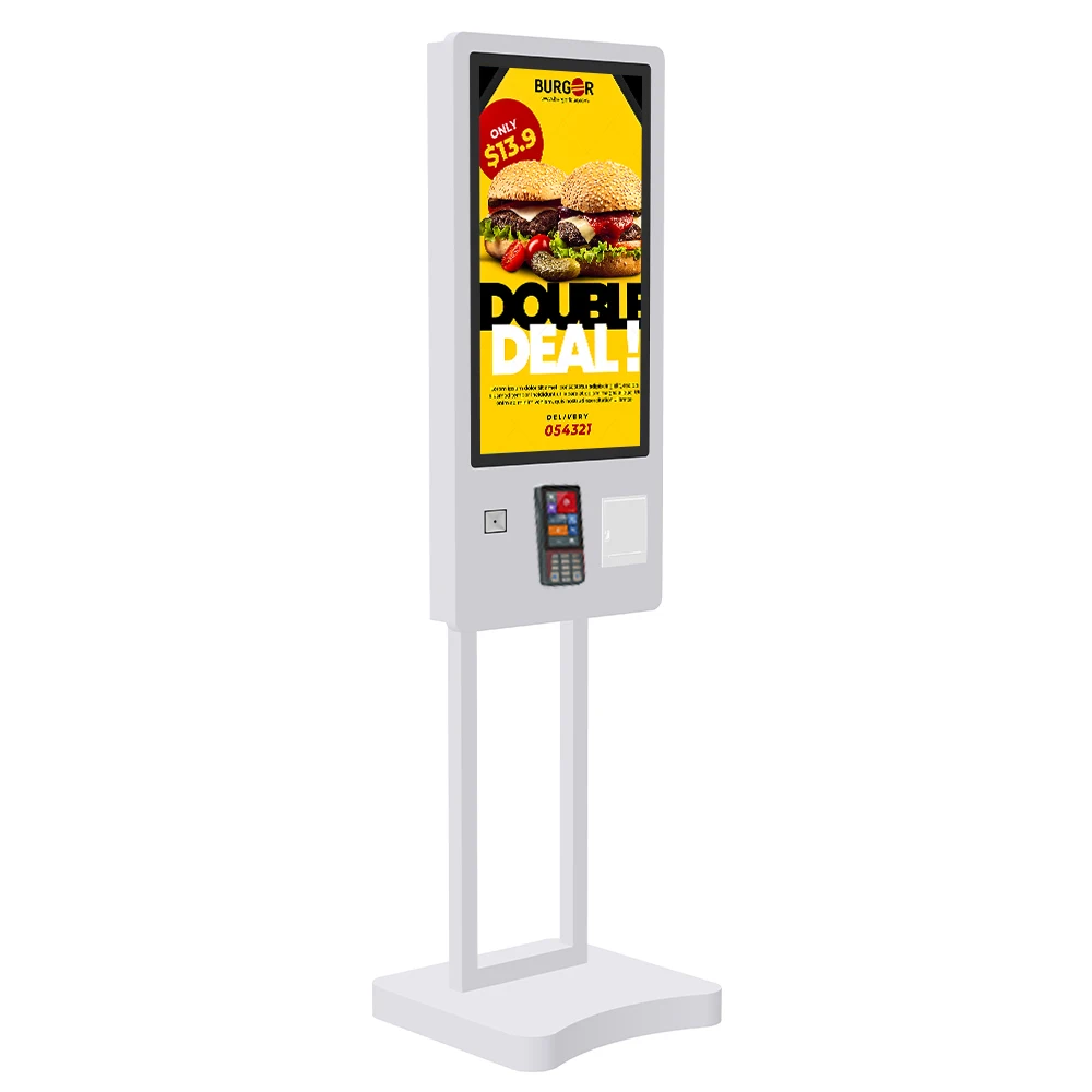 POS System Touch Screen Self-service Payment Kiosk  for Fasr Food Self-Service Restaurant Order & Payment