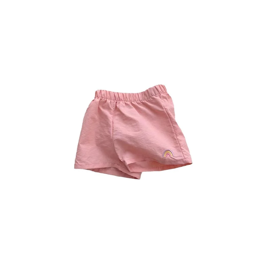 Shorts respirants de style coréen pour enfants, vêtements pour enfants, document solide, garçons et filles, été frais, tout match, mode, nouveau, 2024