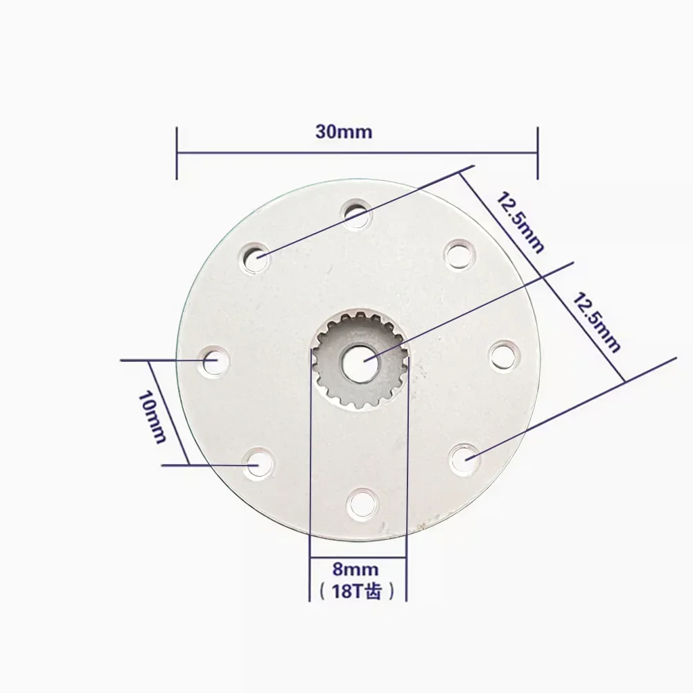 18T Metal Round Servo Bracket for DS5160 DS5180 DS51150 60KG 80KG 150KG Servo Motor High Torque Servo 4 Sets M2.5*6 Nuts DIY Toy