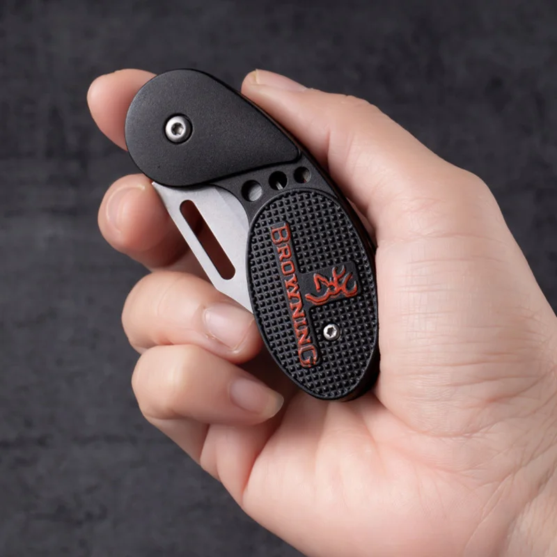 1PC Outdoor Folding Knife Pocket Knife Stainless Steel Fruit Knife High Hardness Sharp Multi-functional Mini  Self Defense Knife image 6