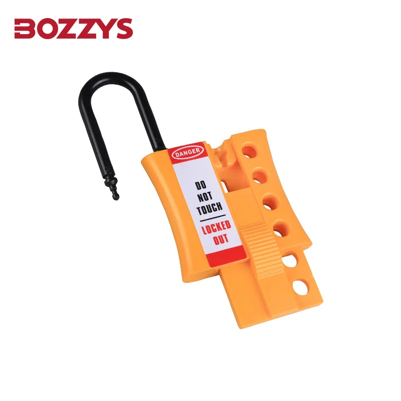 BOZZYS 4 Holes De-Electric Slider Hasp Safety LOTO Lockout Hasp Non-Conductive Lockout Hasp Insulation Buckle Nylon Lock