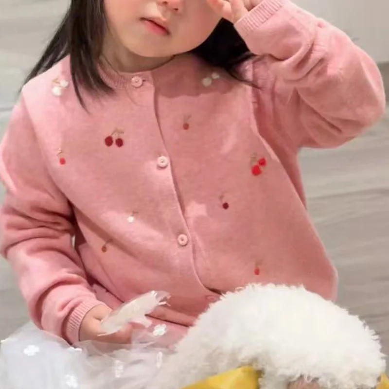 

Pre-sale(ship April) 2026 Bp Summer Baby Girls Knitted Coat Cotton Clothes for Girls Kids Clothes Girls Sweaters Baby Coats