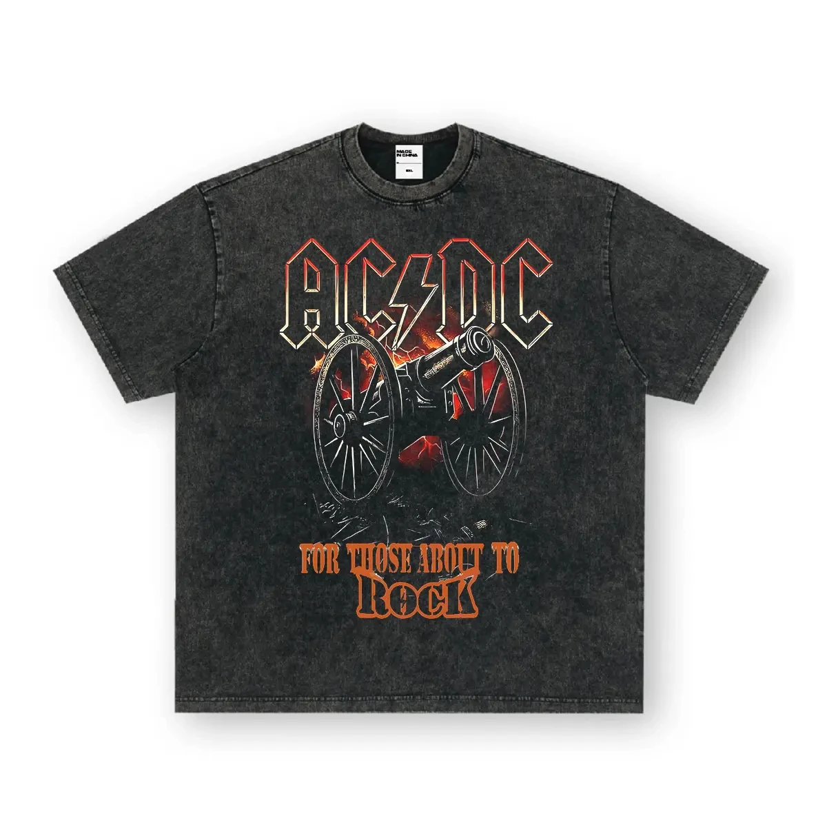

2025 Pure Cotton American Retro Printed Short-sleeved Men's T-shirt Washed and Aged, A Major Summer Trend Half-sleeve