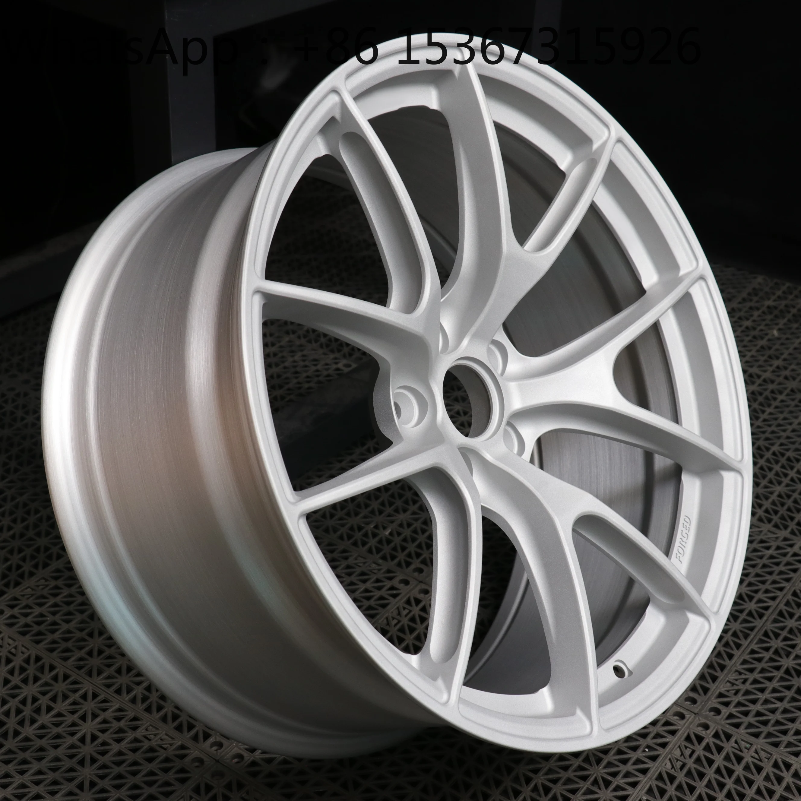 New 18-22 Inch Meteorite Matte White  Deep Concave Forged Aluminum Alloy Wheels T6061-T6 for for for Pagani