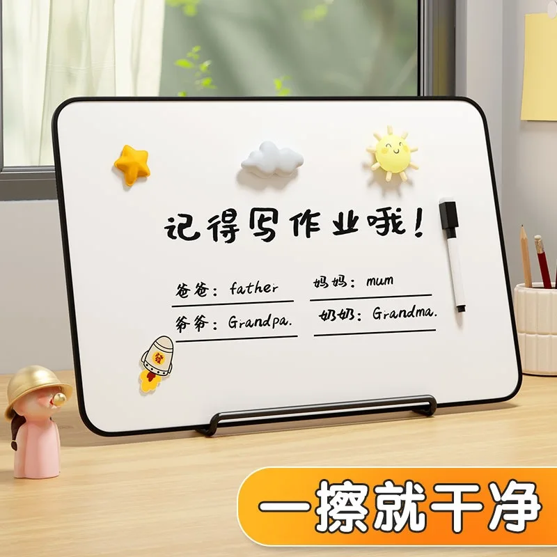  Erasable Double-sided Magnetic Writing Board 180°Adjustable Foldable Stand Handheld And Wall Mounted Teaching Mini Whiteboard