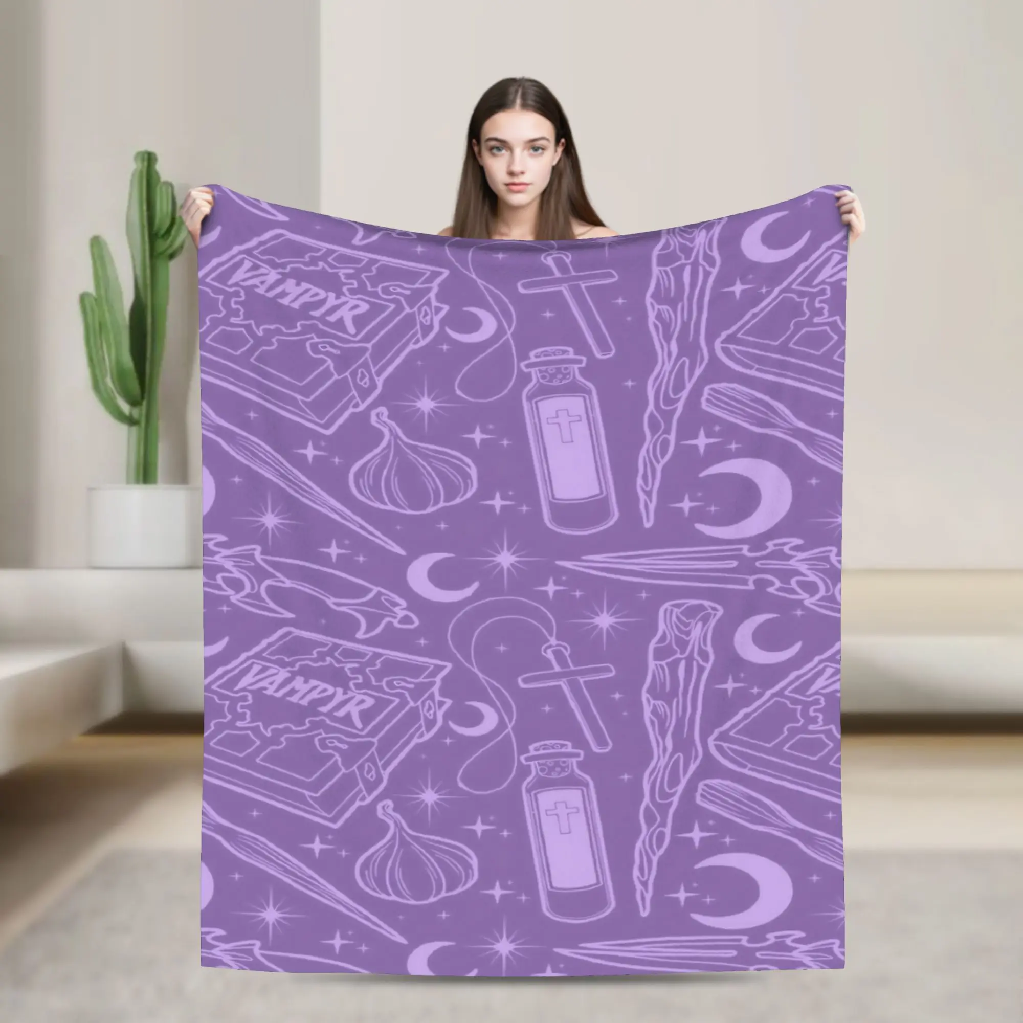 Buffy the Vampire Slayer Blankets Horror Movie Wool Funny Warm Throw Blanket for Chair Covering Sofa Summer