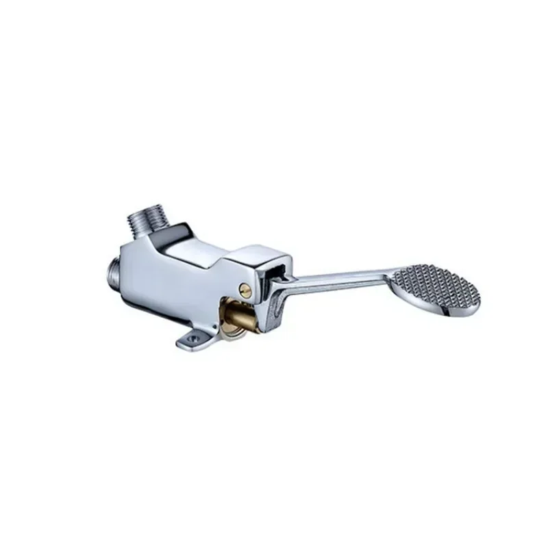 Tap Accessories Foot Pedal Control Tap Valve Stainless Steel floor Bathroom Basin Water Faucet Pedal For Home Hospital Hotel