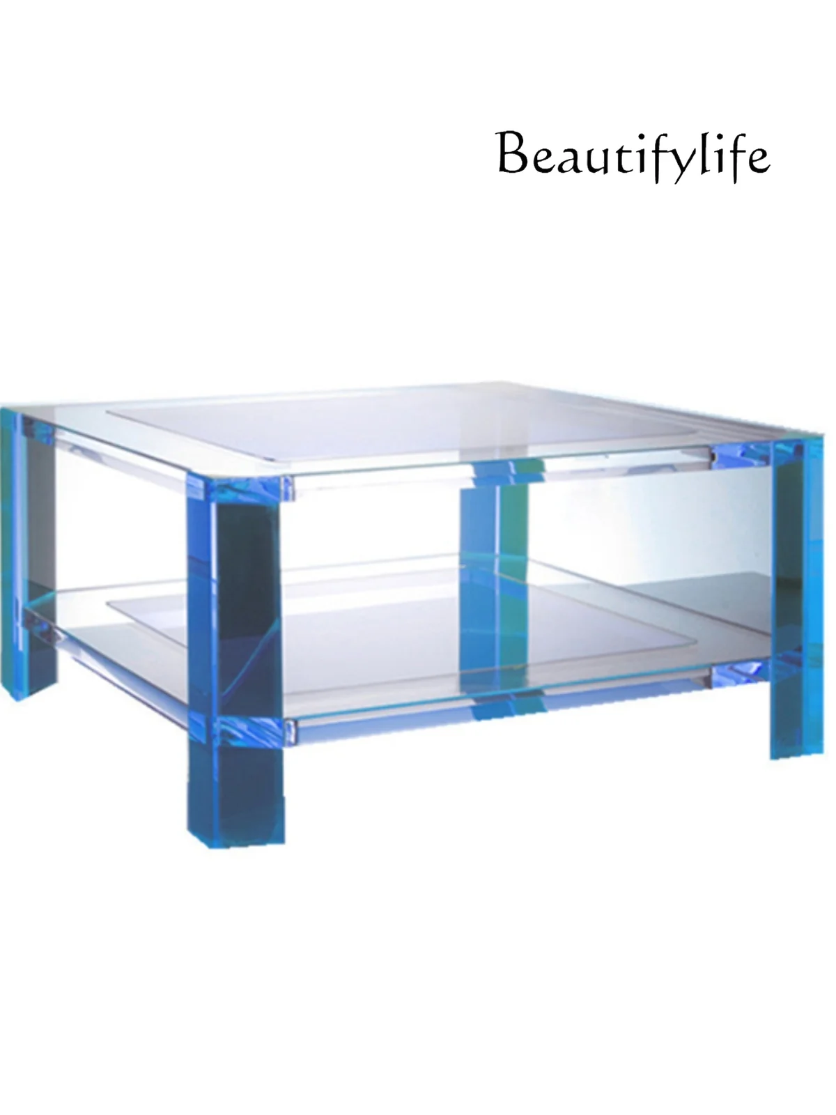 Nordic Minimalism Acrylic Tempered Glass Reception Tea Table Living Room Sofa Side Table Coffee Table