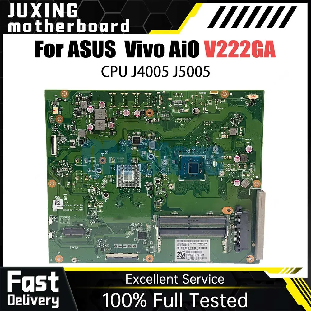 

Материнская плата V222GA для ноутбука ASUS AIO, материнская плата с процессором J4005 J5005 DDR4 100%, протестирована полностью