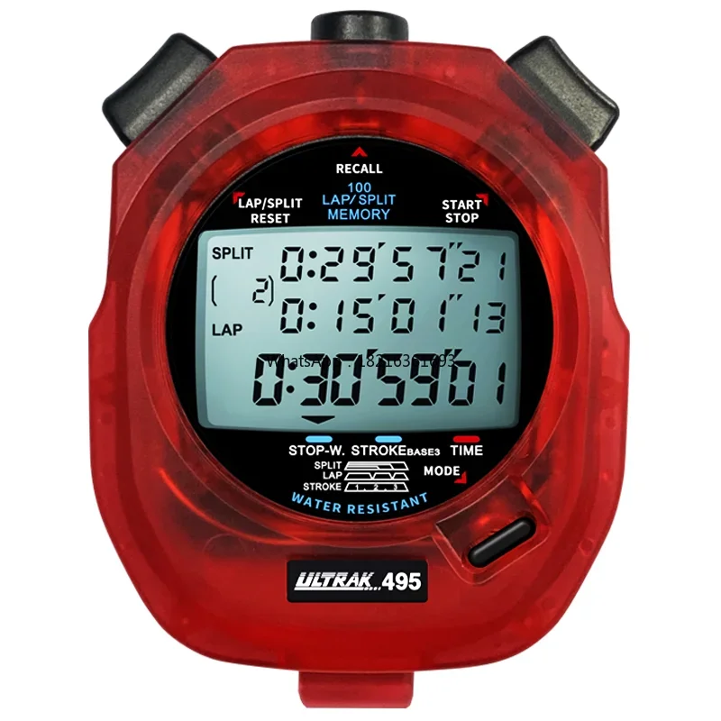 New Store Track And Field Training Electronic Stopwatch Timer DT495D