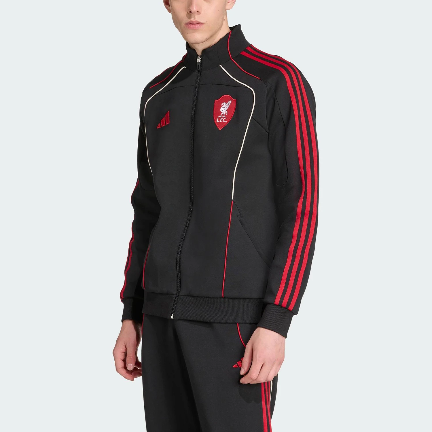 Adidas Originals genuine Autumn Men's Stand Collar Durable Soccer Jacket JW5475