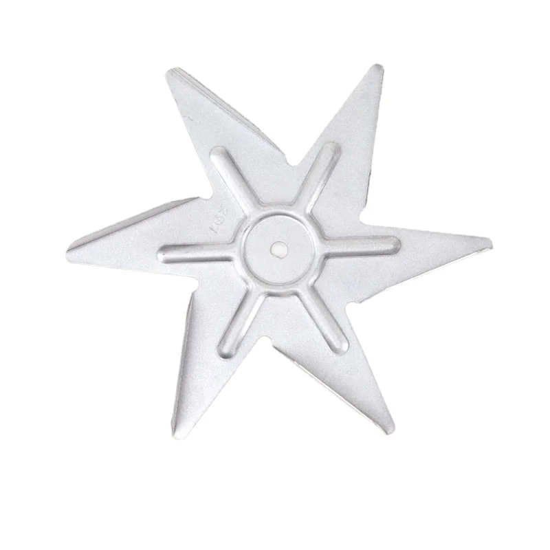 Stainless steel/Galvanized convection oven fan blade Fan Impeller for Oven fireplace biomass pellet stove motor Fan accessories