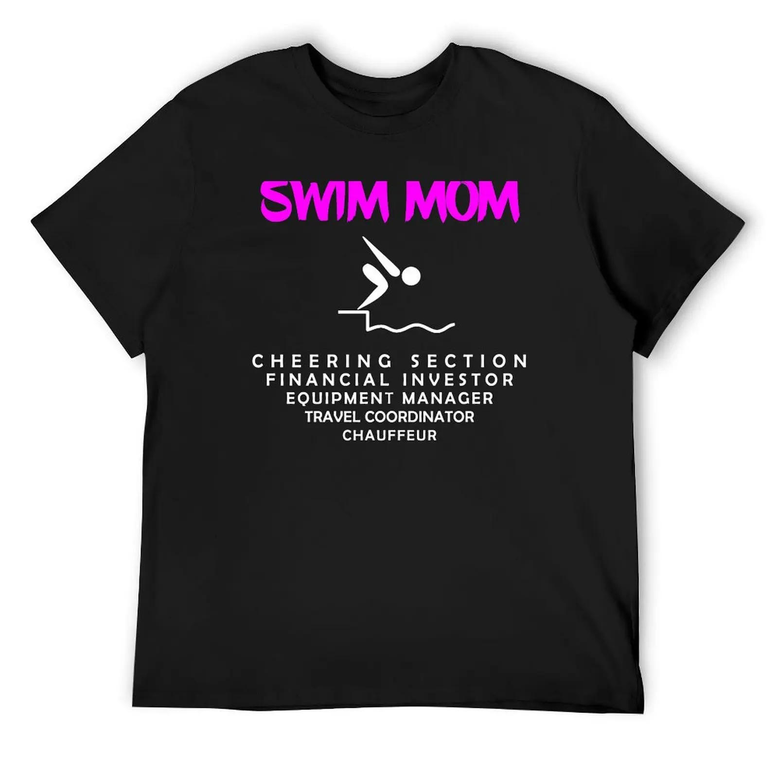 

Swim Mom T-Shirt funny gifts vintage graphic tee graphics plain t shirts men