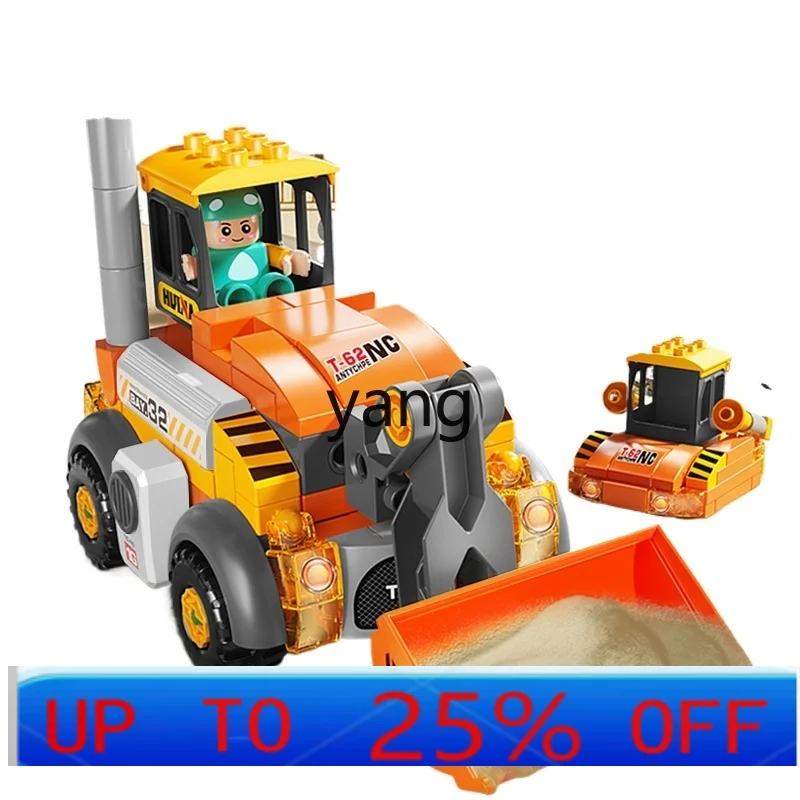 

CX Large Particle Children Educational Assembly Building Blocks City Variety Engineering Vehicle Assembly Deformation Toys