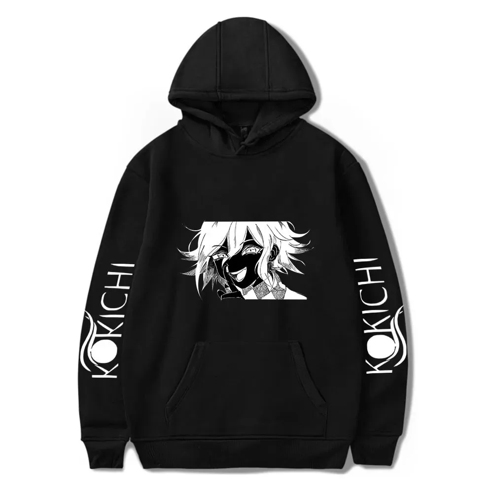 

Kokichi ouma hoodie harajuku moda danganronpa sweatshirts harajuku hoodies of animated drawings of men pulling child with