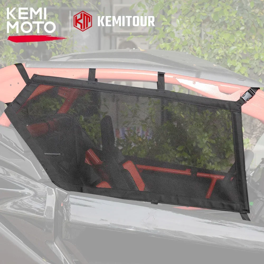 

KEMIMOTO UTV Off-Road Soft Upper Door Window Nets for Can-Am Maverick X3 RR R 4x4 XDS XRS XRC XMR DS RS Turbo DPS 2017-2024