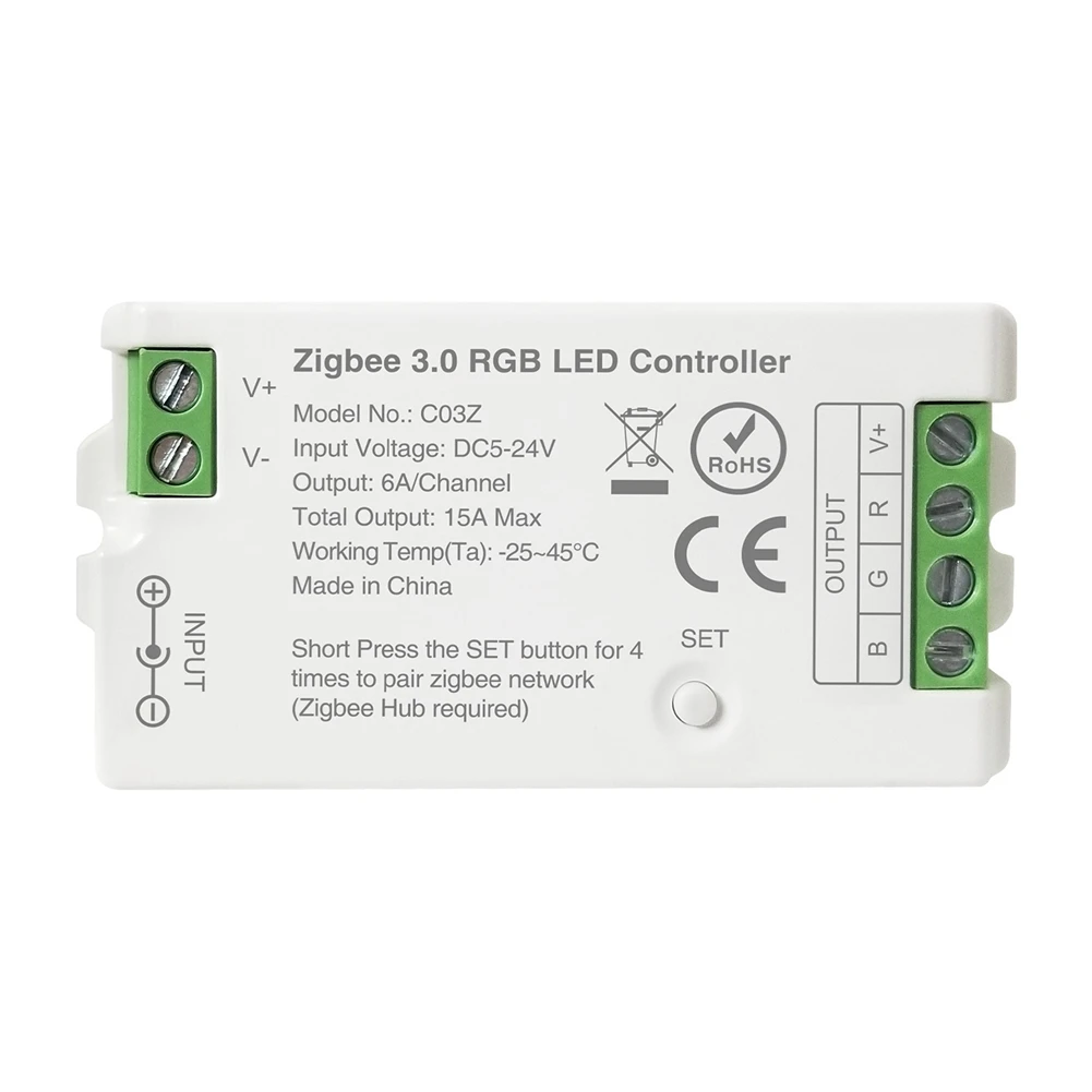 Zigbee 3.0 WiFi LED Controller, แถบ RGB 2.4GHz