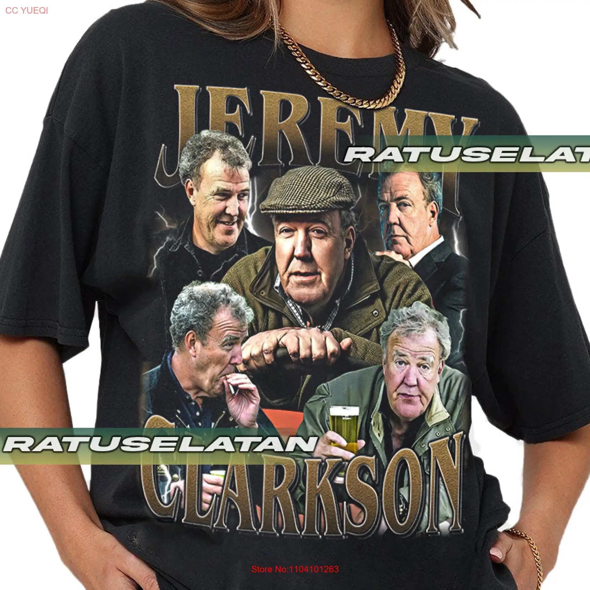 Limited Jeremy Clarkson Vintage T Shirt For Woman and Man  long or short sleeves