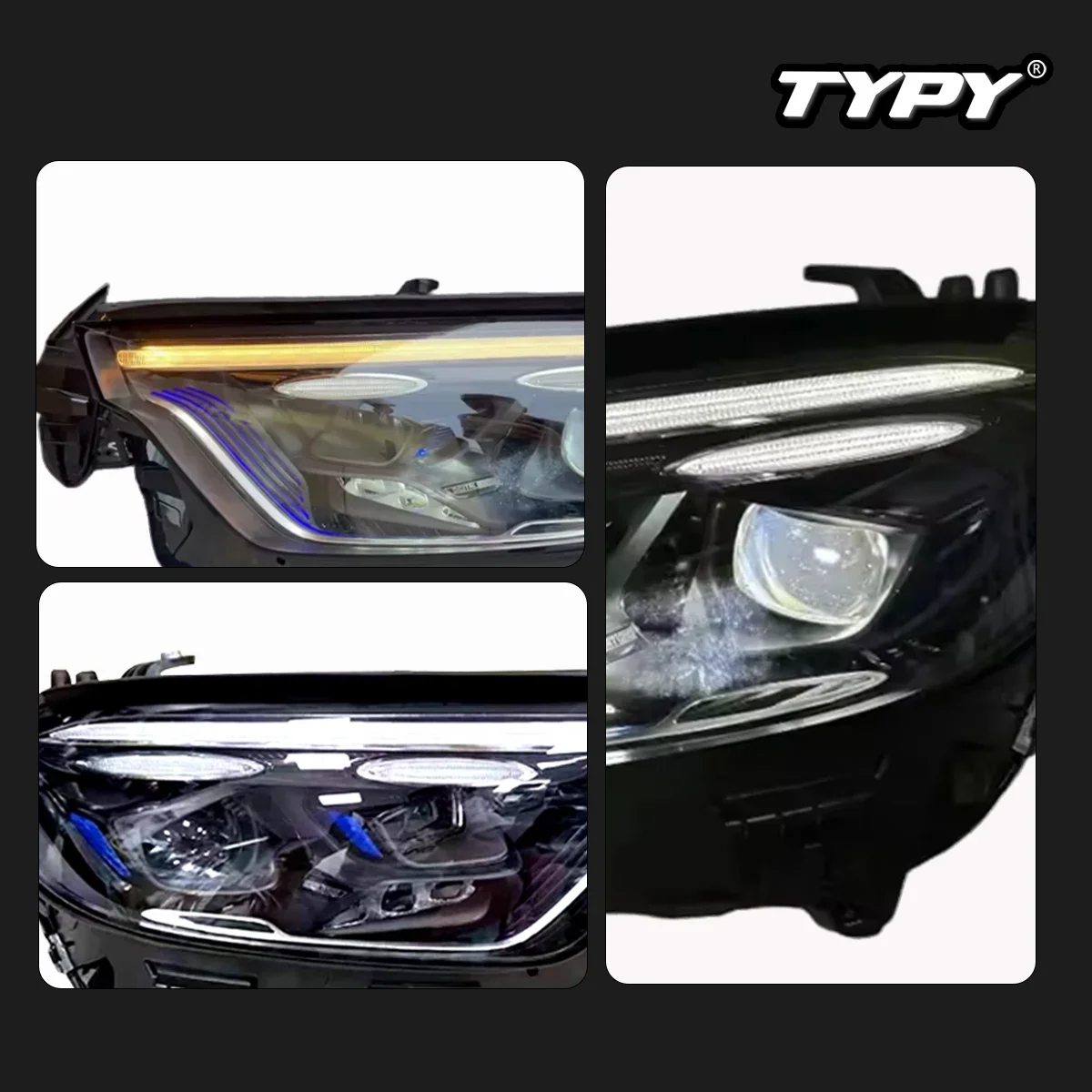 

Auto Accessories Car For Benz GLC W254 Headlight 2023-2025 Upgrade Modified to New DRL Dynamic Turn Signal LED Headlight