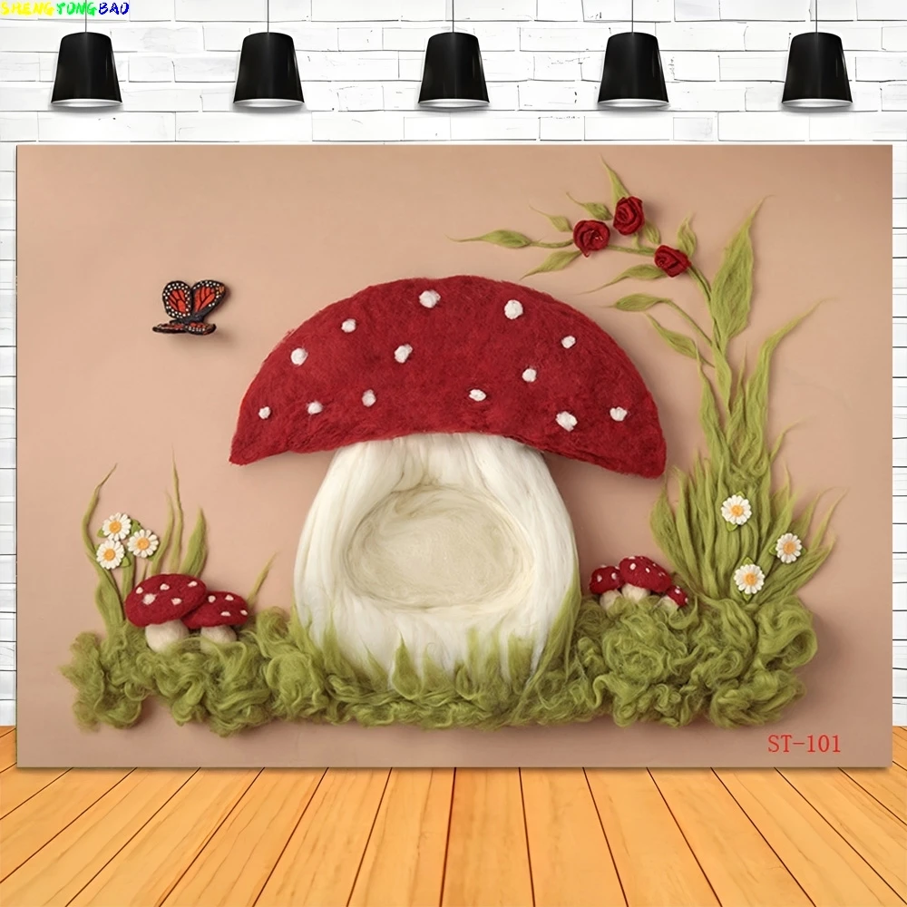 

Vinyl Custom Baby Newborn Floral Basket Photography Backdrops Props Children Birthday Party Photo Studio Background VT-12