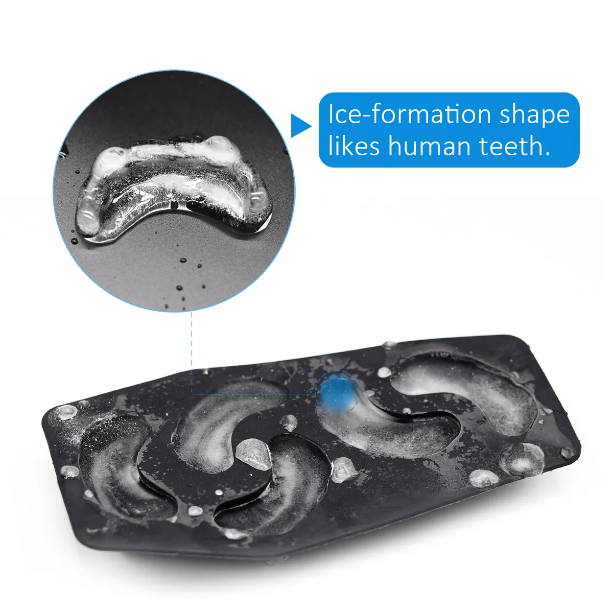 5-Cavity Vampire Teeth Ice Cube Tray Halloween Party Supplies Making Mold Chocolate Jelly Candy DIY Kit Food Safe